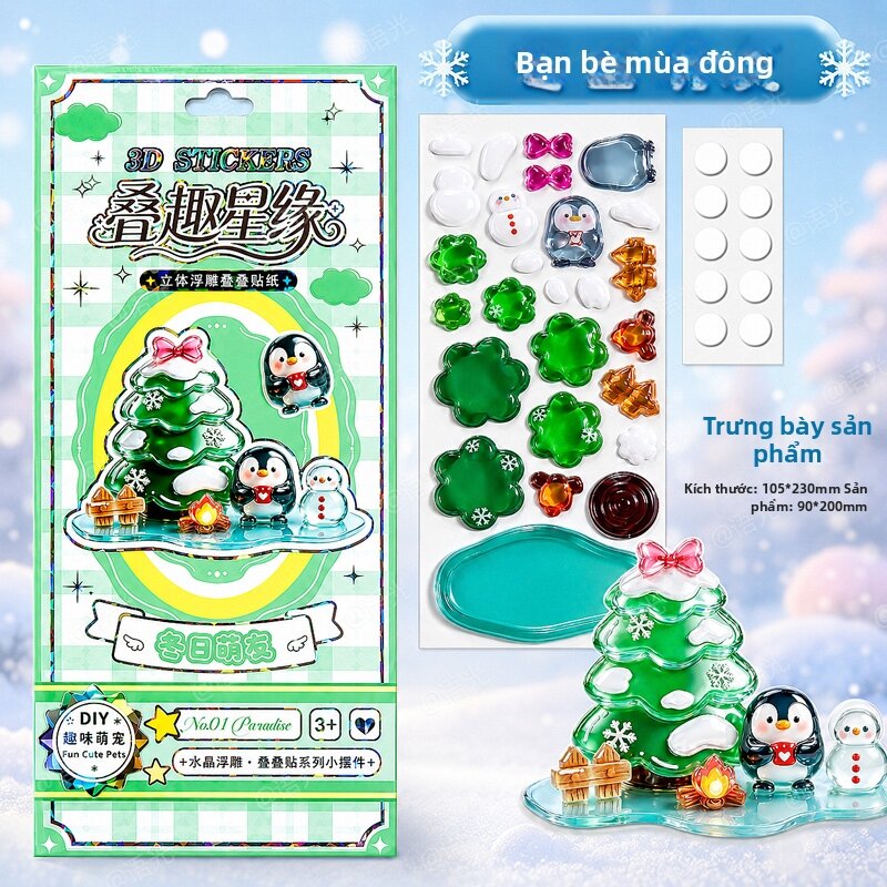 YUGUANG | Đồ Chơi Dán Tự Chế Trong Suốt 3D