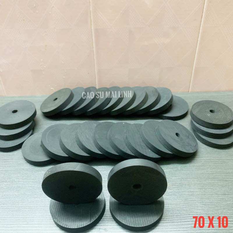 10 long đền cao su phi 50 ; 60 ; 70 dày 10 (mm)