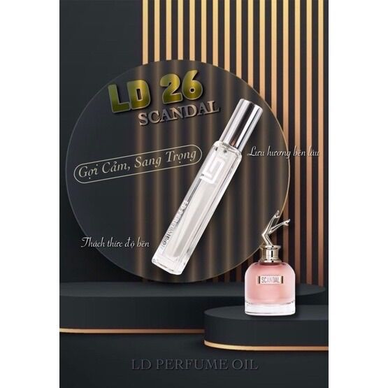 Tinh dầu nước hoa Pháp LD26 SCANDAL  12ml (Mẫu mới)
