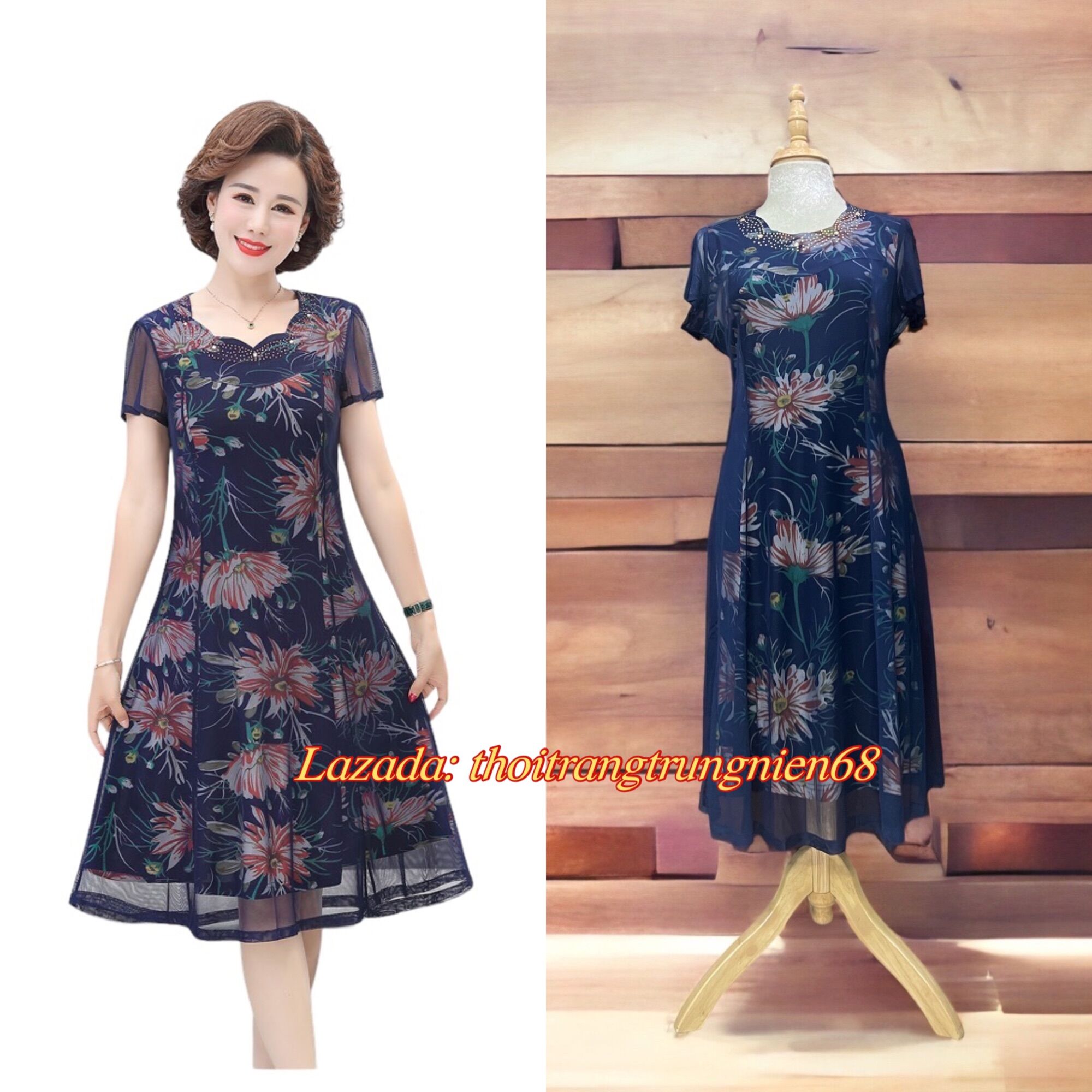 [HCM]Đầm trung niên dự tiệc VV01