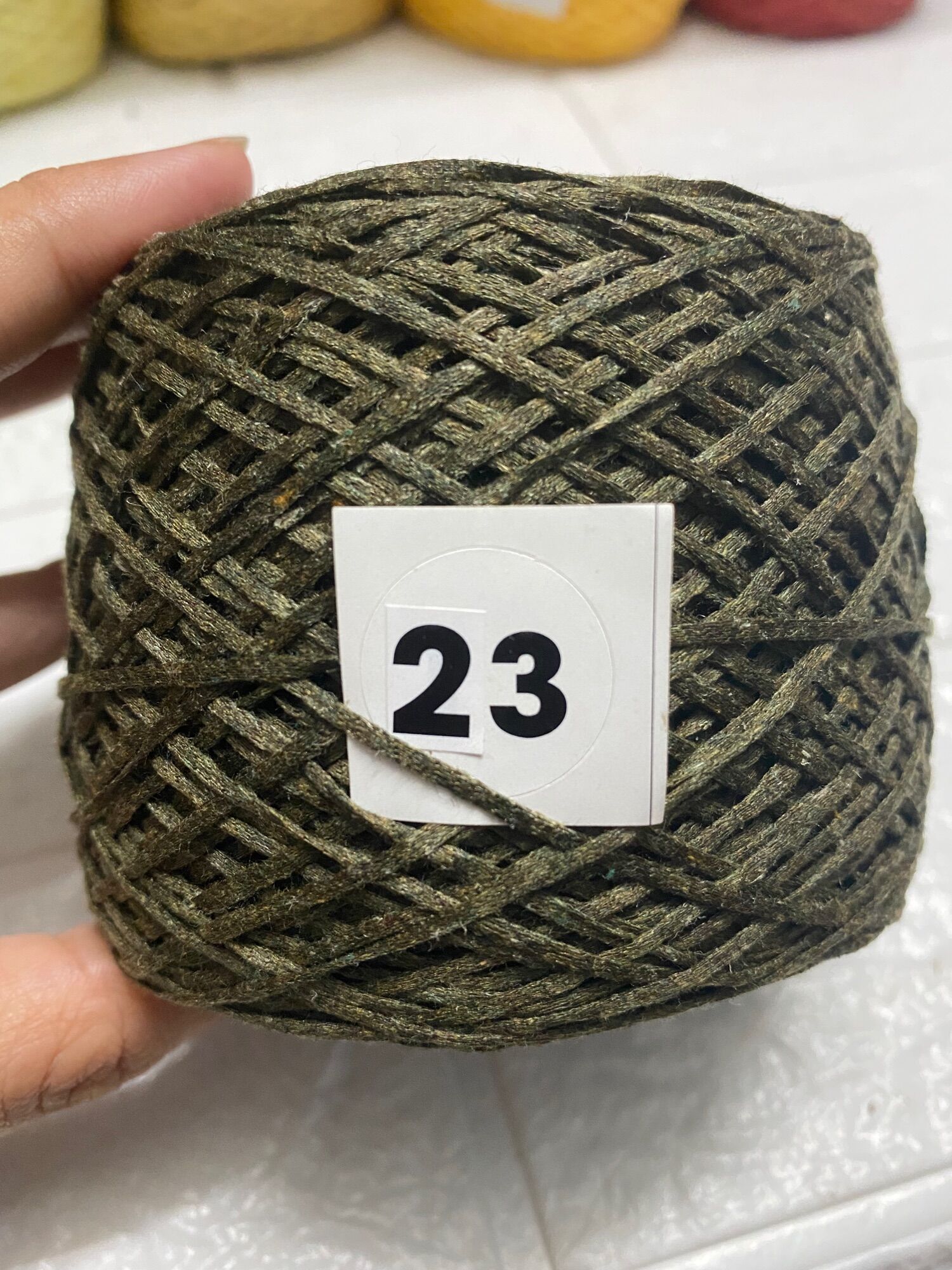 (12) Sợi dệt thái dẹp 2mm(100g)