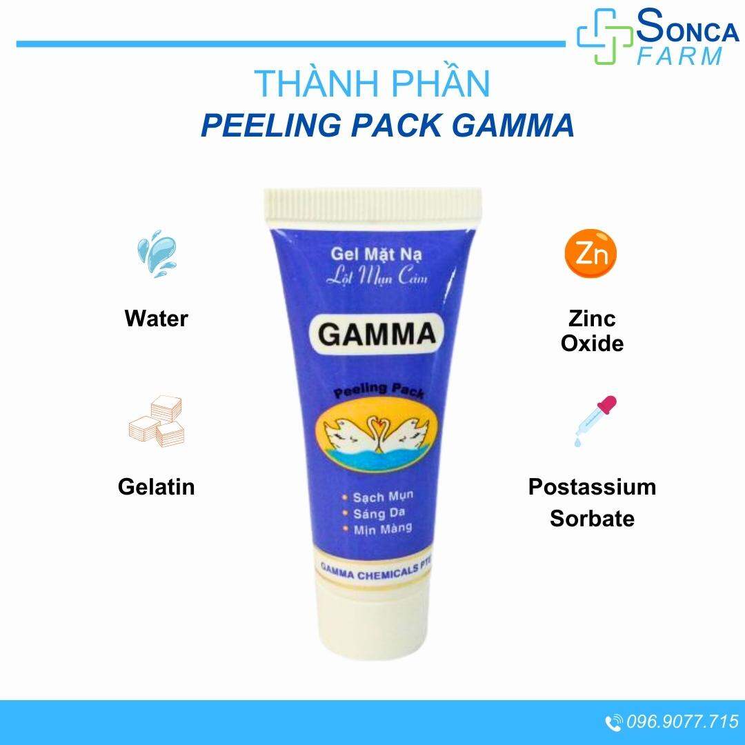 Keo Lột Mụn Đầu Đen Peeling Pack Gamma Tuýp 25g