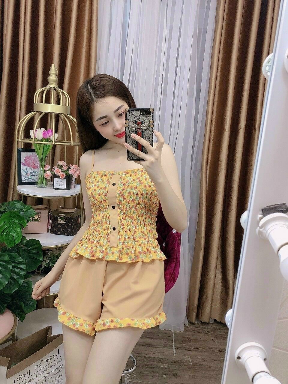 Bộ ngủ đùi dây