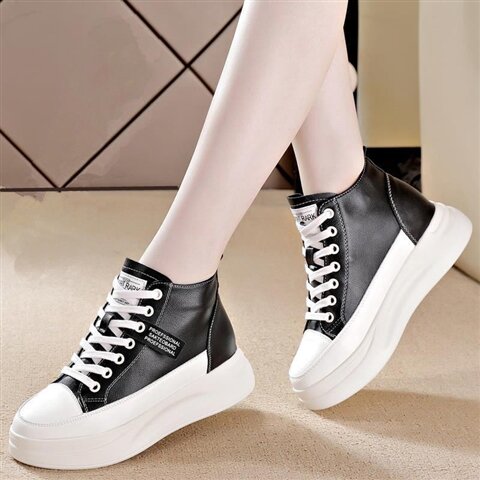 Giày Cao Cổ Nữ Martin 203 Mới Phong Cách Thu Đông Giày Thể Thao Hợp Thời Trang Màu Trắng Giày Boot C