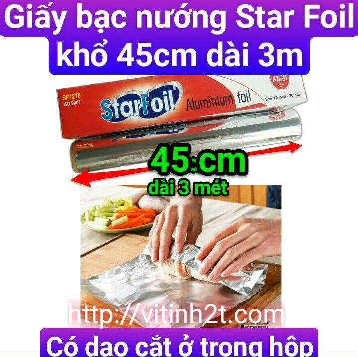 Giấy bạc nướng Star Foil khổ 45 cm dài 3m phân phối bởi tuyền hưng phú