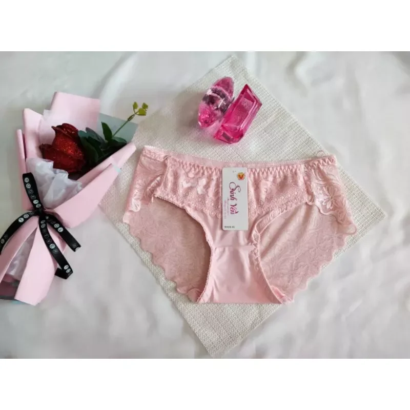 Combo 10 quần lót thun lạnh phối ren Sinh Yến