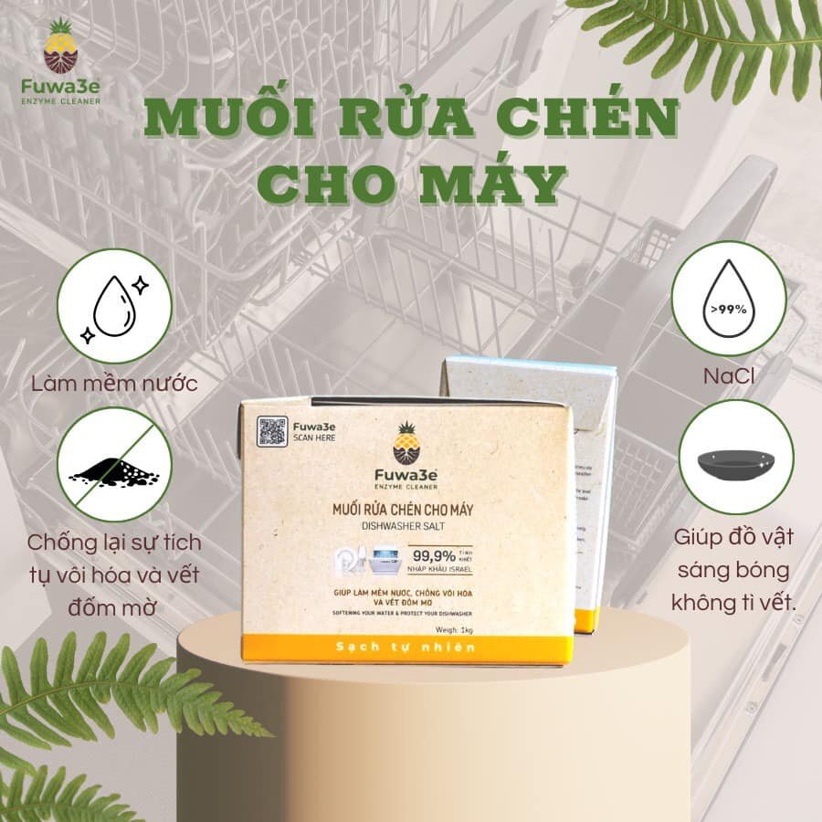 Muối nhập khẩu ISRAEL cho máy rửa chén bát 2kg