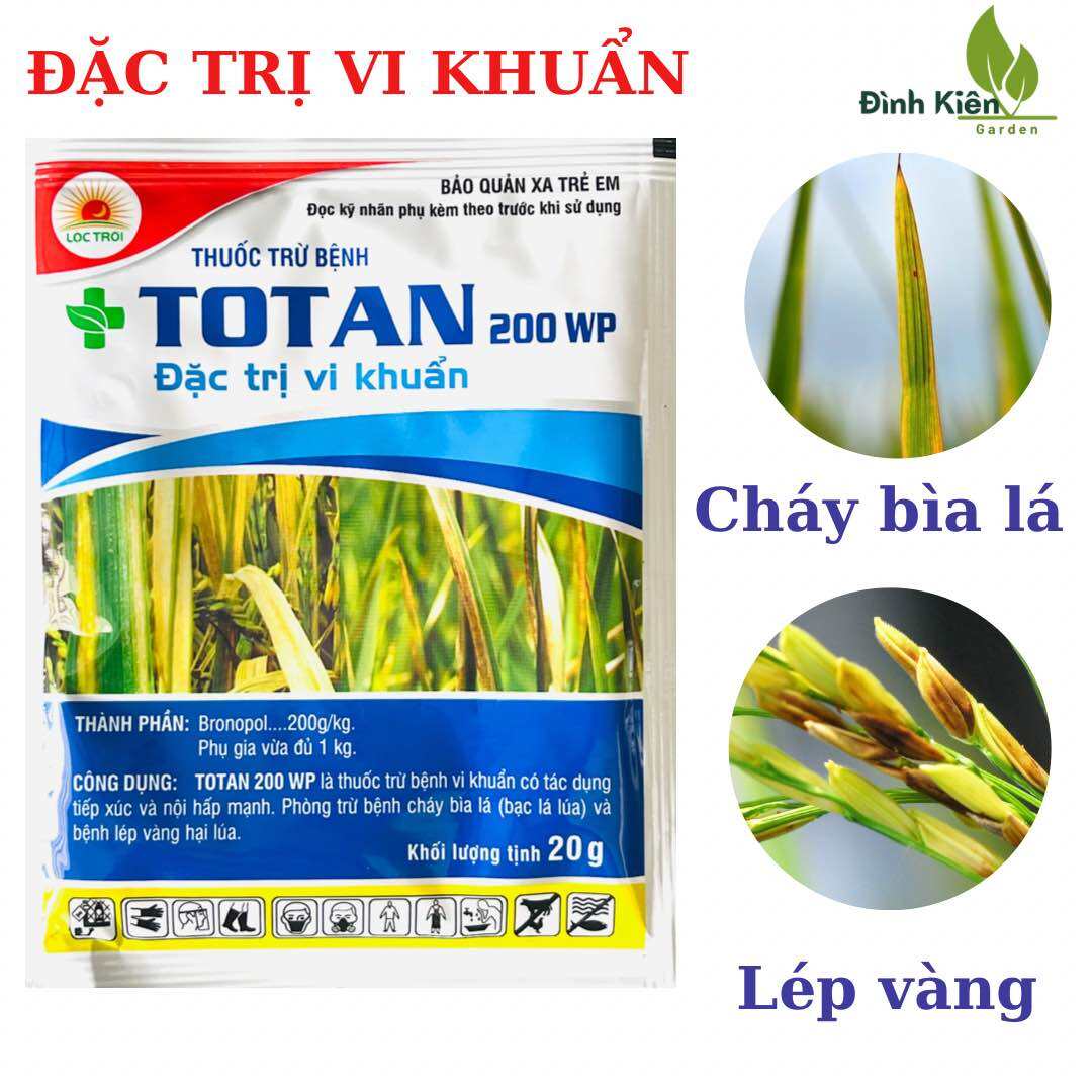 Totan 200WP Lộc Trời - vi khuẩn trên lúa.(20gr)