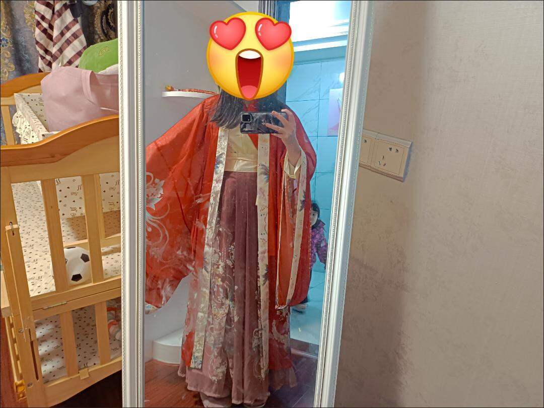 Hán phục cổ trang chiết eo nữ 3 mảnh có khoác