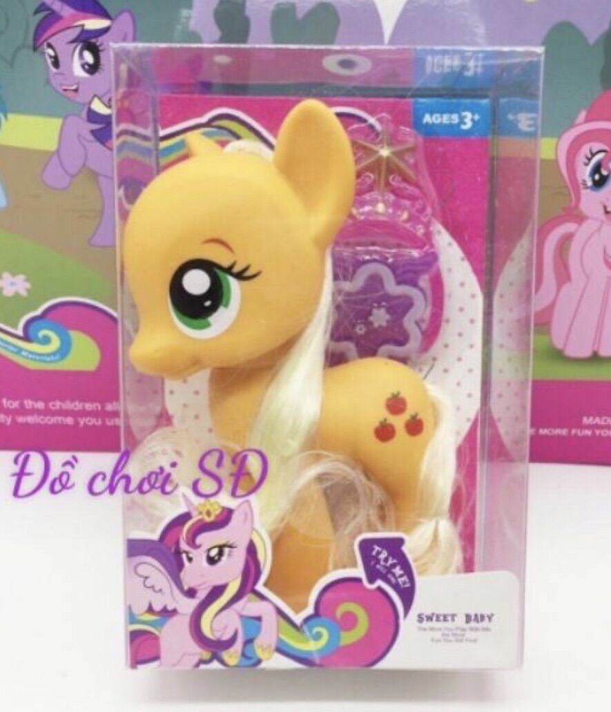 Mô hình ngựa pony - màu cam