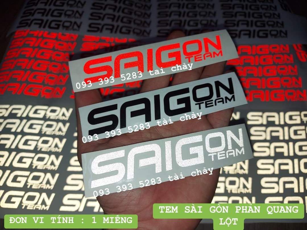 [ 1 MIẾNG ] TEM DECAL SÀI GÒN DÀI 12 CM DÁN TRANG TRI XE