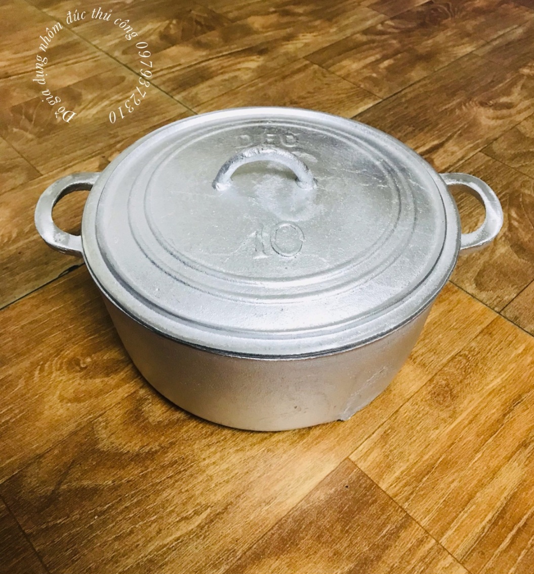 XOONG GANG ĐÚC THỦ CÔNG LÀNG NGHỀ SỐ 10 ( ĐK 23CM )