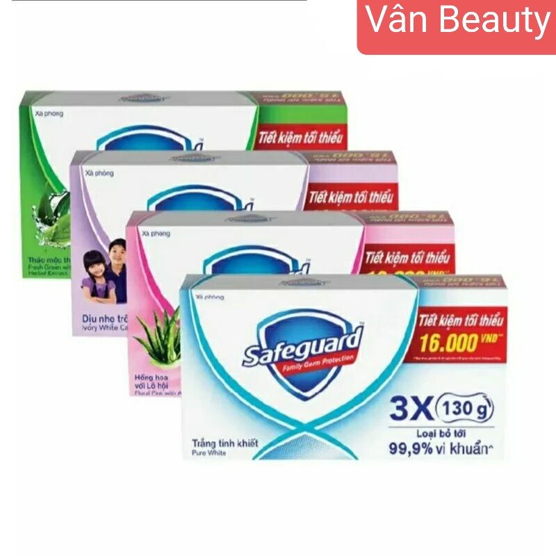 Combo 5 Lốc Xà Bông SAFEGUARD 130g Lốc = 3 bánh