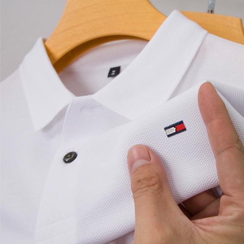 Áo Thun Nam Mùa Hè Tommy Hilfiger Mới Nguyên Chất Cotton Vải Bông Áo Thun Mỏng Thoải Mái Áo Sơ Mi Po