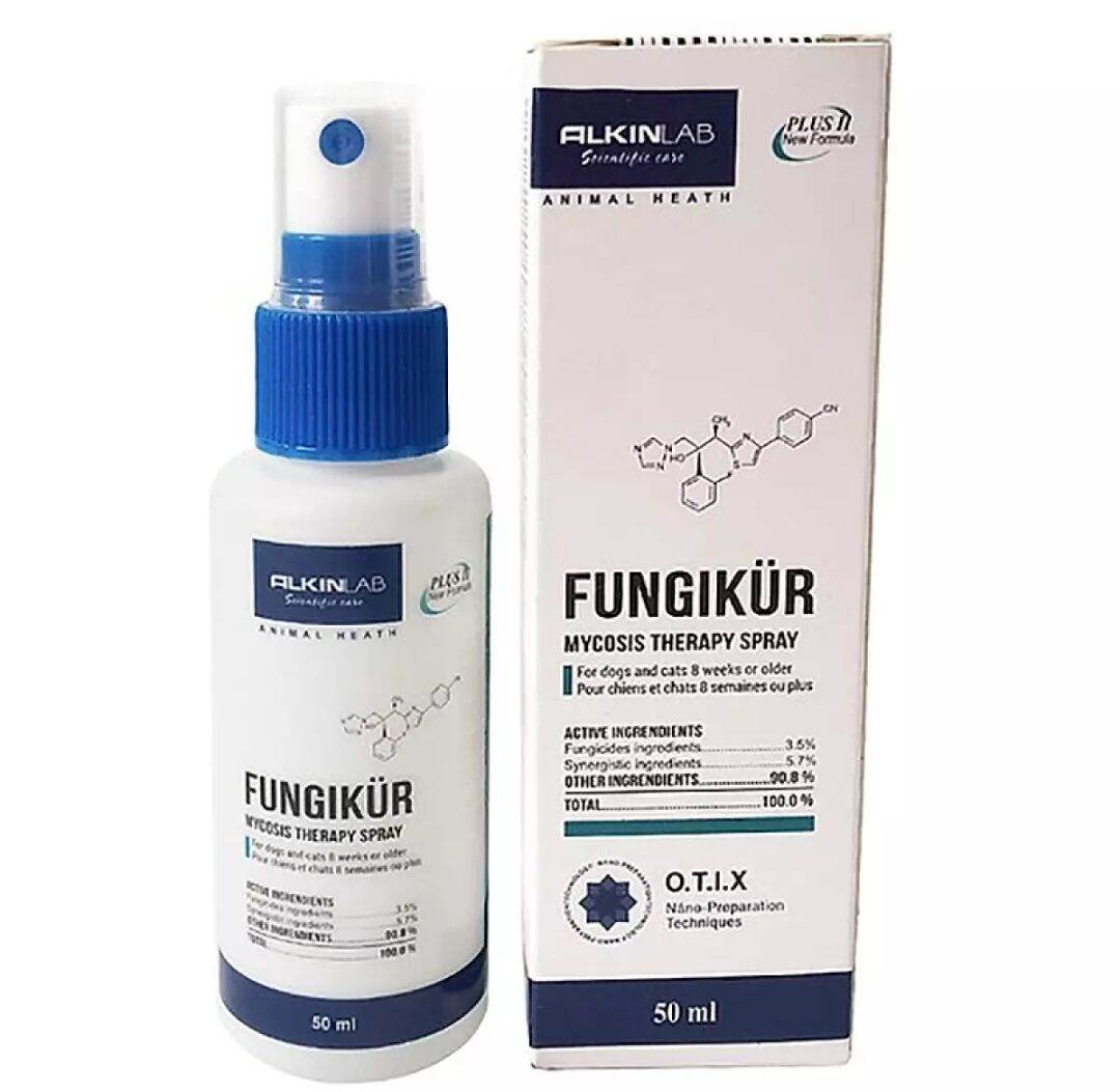 Fungikur- Dung dịch xịt diệt nấm cho chó mèo