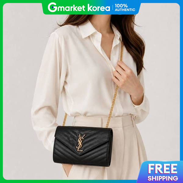 Saint Laurent | W Saint Laurent Cassandra Matelassé Chain Black Gold Hardware 377828 Bow01 1000 1762544 Giá 57,932,160 Đồng*Miễn phí vận chuyển