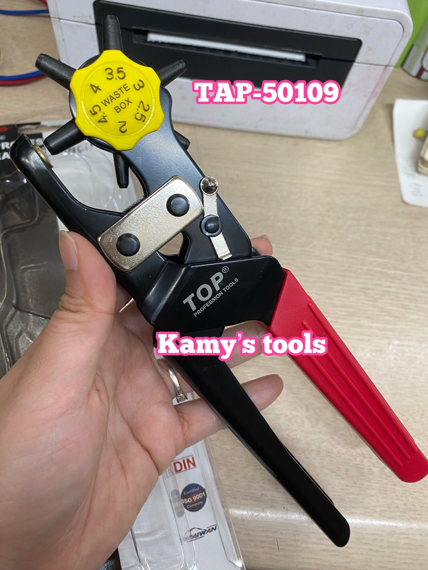 [HCM]KÌM BẤM LỖ DÂY NỊT TOP TAP-50109 (KÌM BẤM LỖ THẮT LƯNG KỀM BẤM LỖ DÂY NỊT)