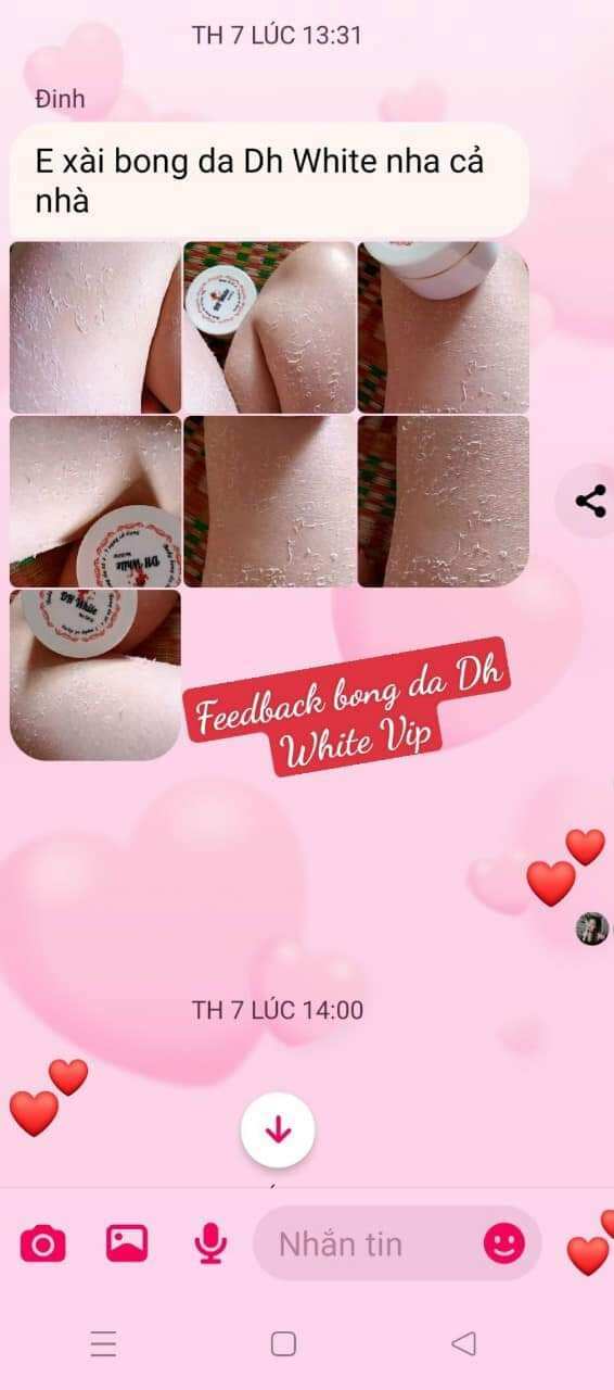 Kem Bong Da Kích Trắng