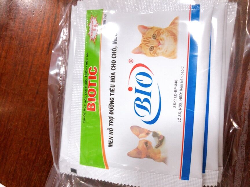 Men biotic cho chó mèo