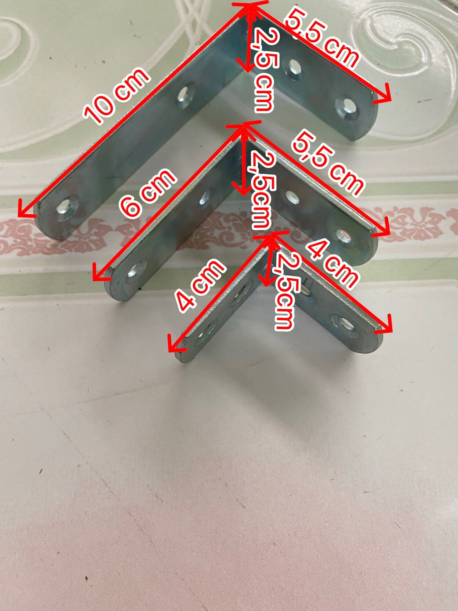 Combo 2 cái ke góc vuông, bát sắt đủ kích cỡ