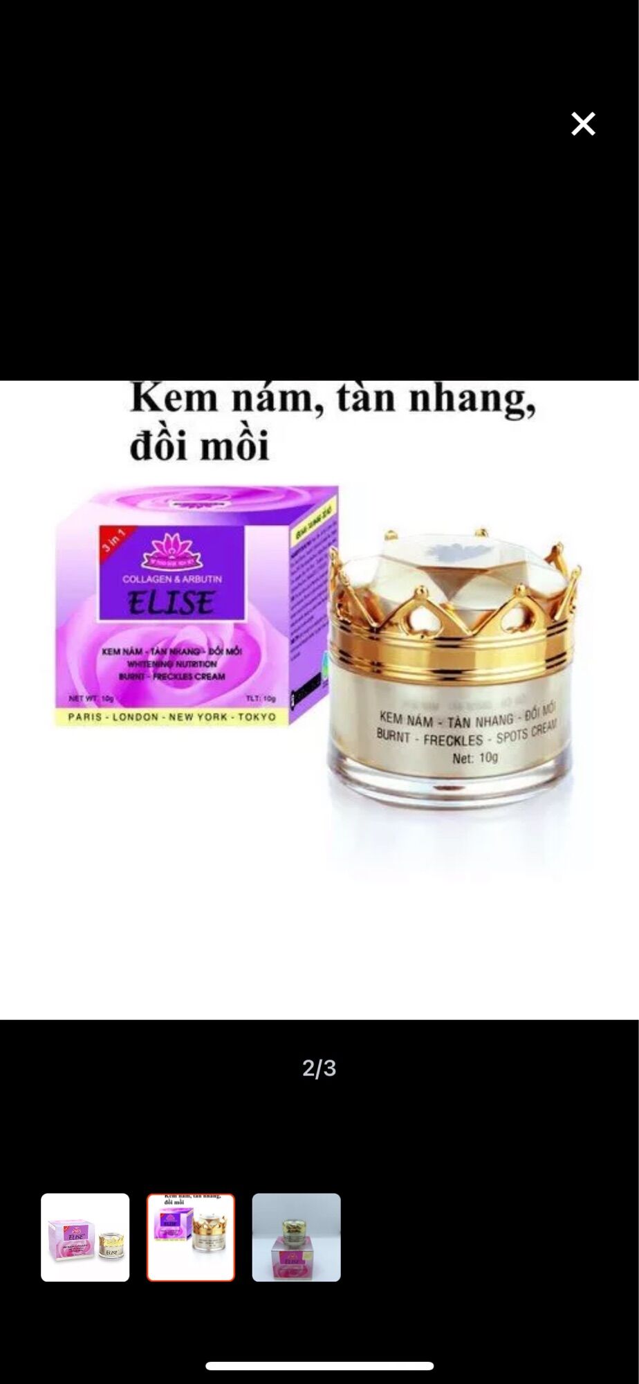 Kem Elise nám tàn nhang đồi mồi 10g