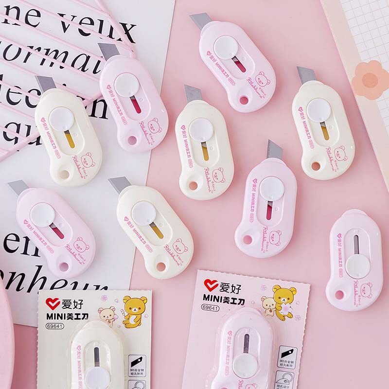Dao rọc giấy mini gấu Rilakkuma cute