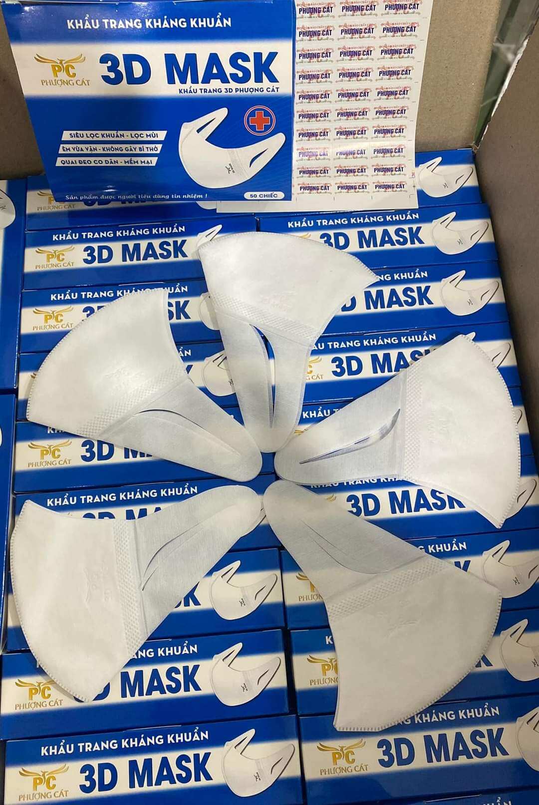 Hộp 50 Chiếc Khẩu Trang 3D Mask Form chuẩn Xịn Xò