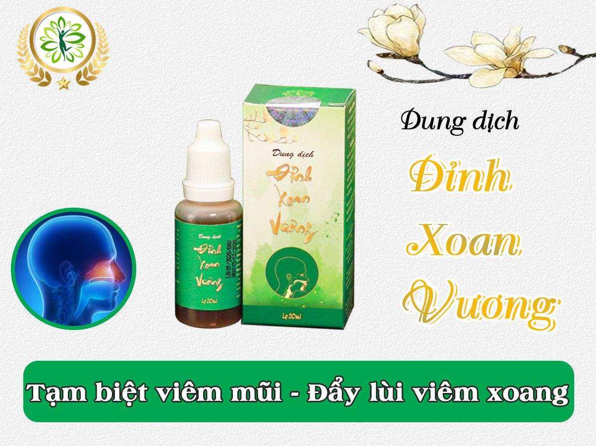 Dung dịch nhỏ mũi Đỉnh Xoang Vương Lan Chi : hỗ trợ vie m xoang vie m mui di ung