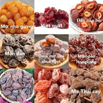 500g ômai, xí muội các loại đặc biệt