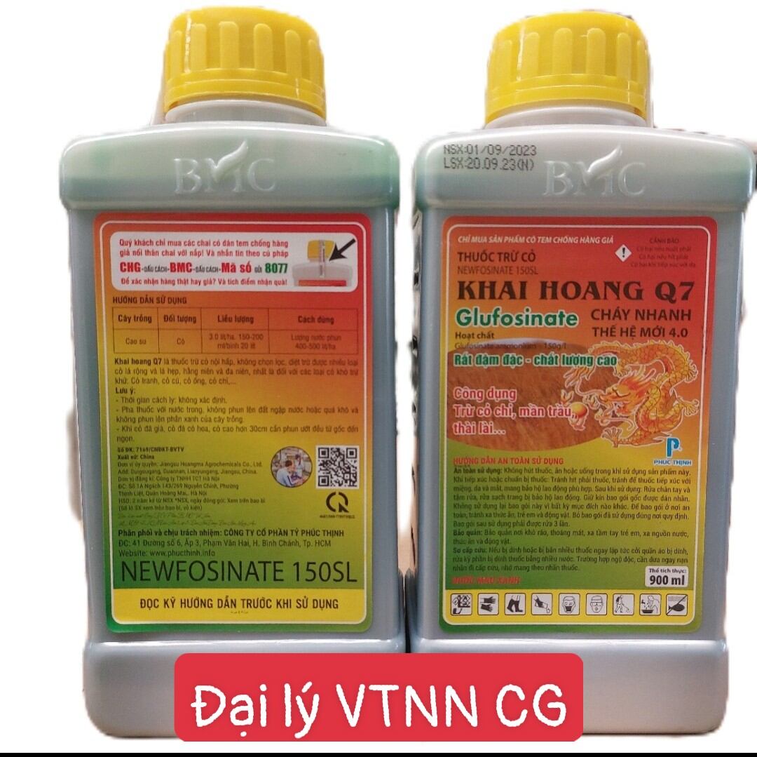 Thuốc trừ cỏ KHAI HOANG Q7 Chai 900mL