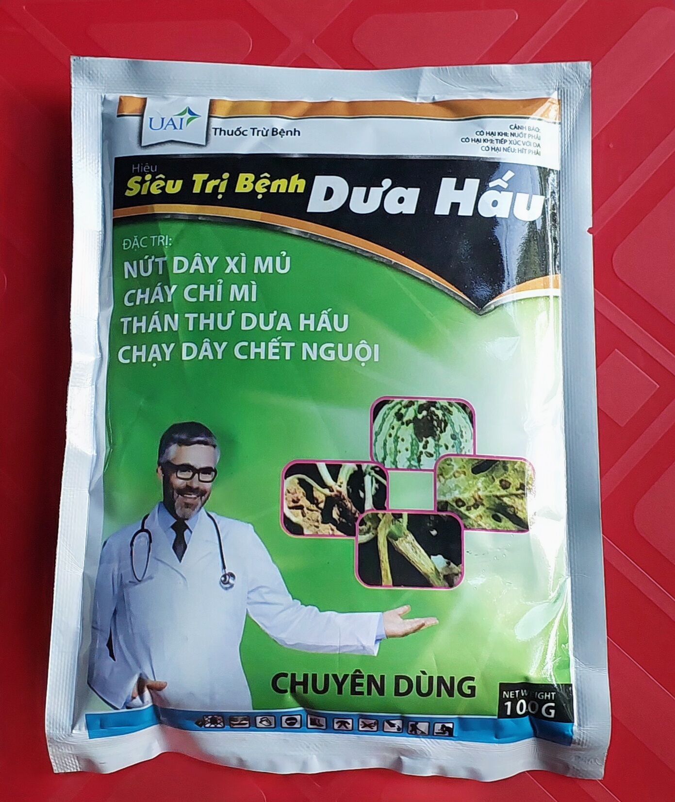 Thuốc Siêu tri bệnh dưa hấu chuyên cây dưa hấu gói 100gr