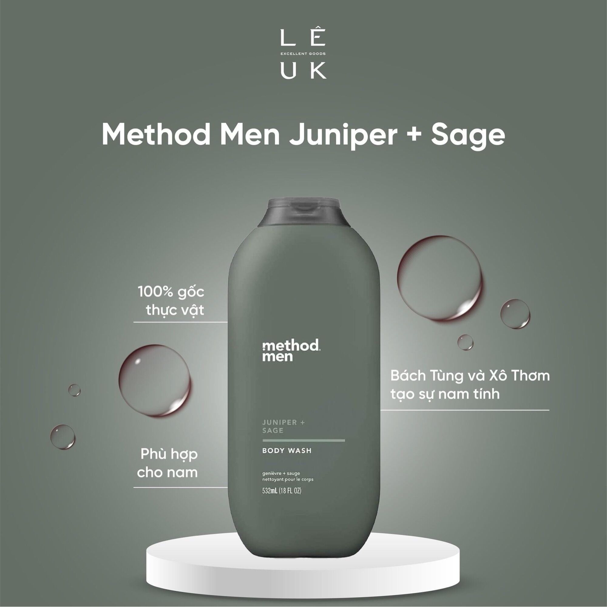 Sữa tắm cho nam METHOD MEN SEA SURF 532ml