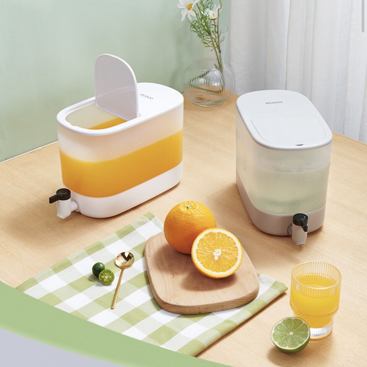 Bình nước 4l có vòi Ecoco, bình đựng nước detox để tủ lạnh có vòi Ecoco