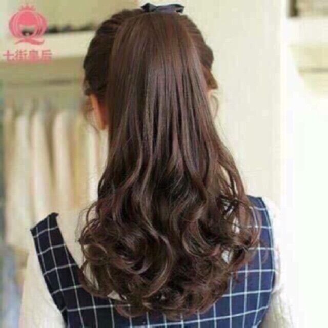 CỘT TÓC GIẢ XOĂN NGẮN 38cm C009