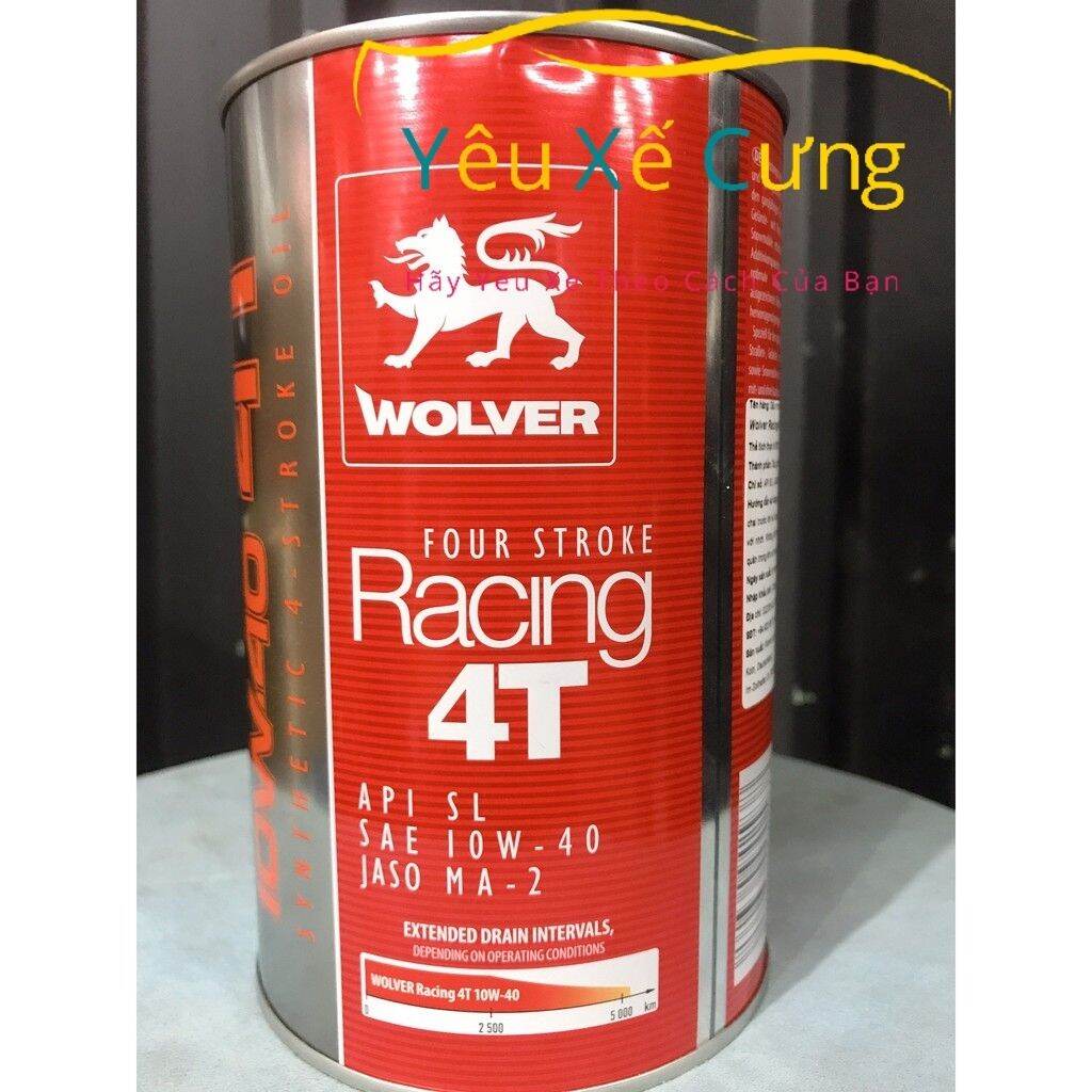 Dầu nhớt WOLVER RACING 4T 10W40 Nhập Khẩu từ Đức
