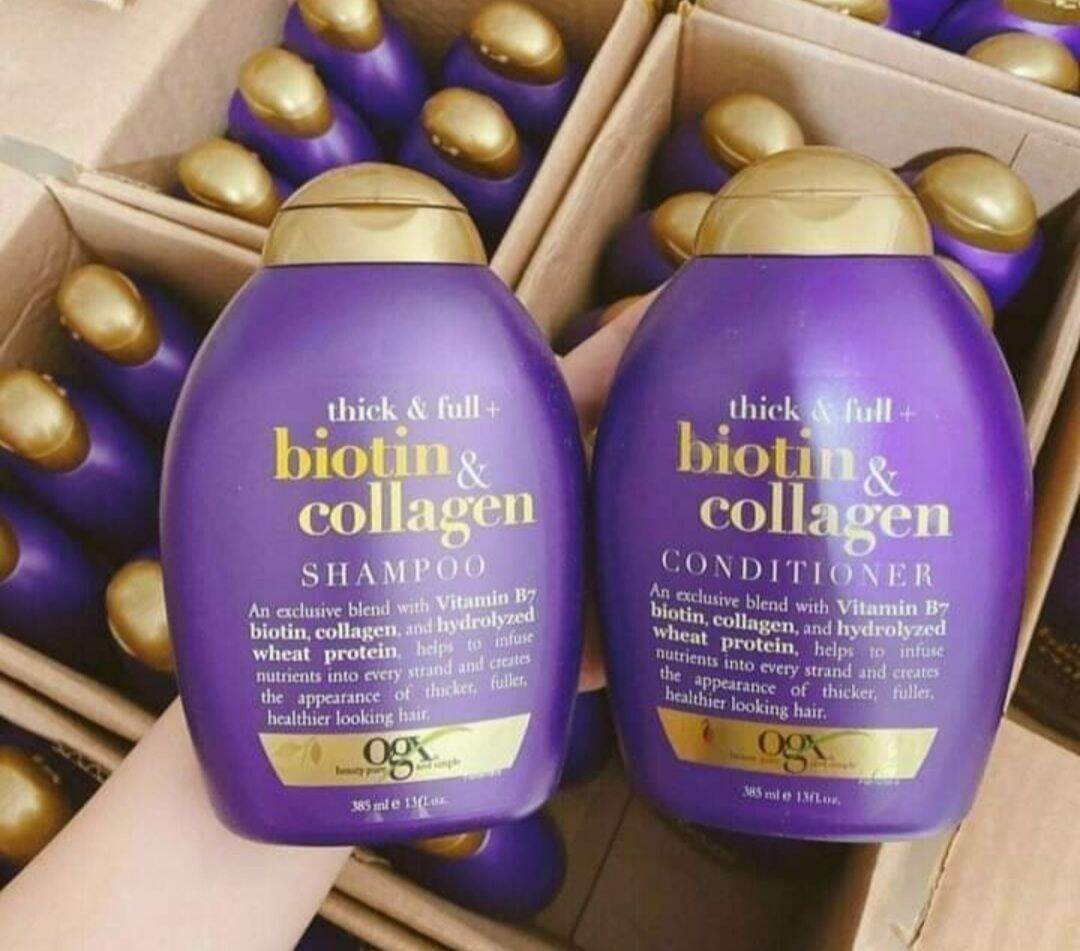 [HCM]Dầu gội Biotin & Collagen tím 385ml