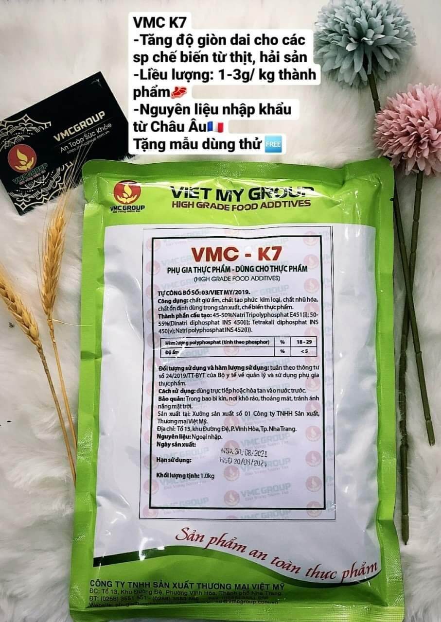VMC K7 -Tạo độ dai giòn cho chả cá, chả mực