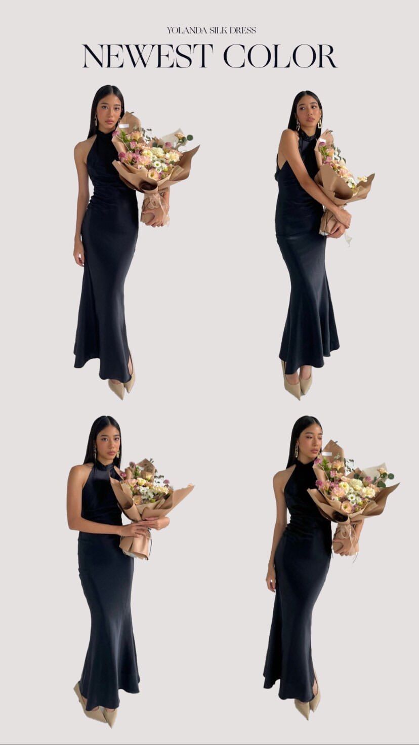 NUDIEYE- Đầm lụa hở lưng Yolanda Silk Dress