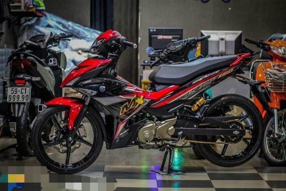 tem rời exciter 150 đỏ đen mxking