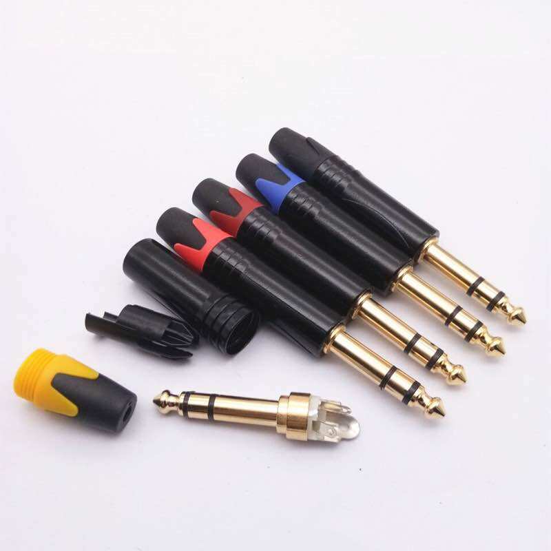 Jack 6 ly (6.5mm ) Stereo tự đấu chân đồng