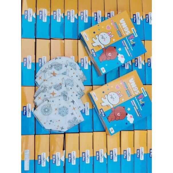 1 thùng 100 hộp khẩu trang Vn95 Kids Fampro