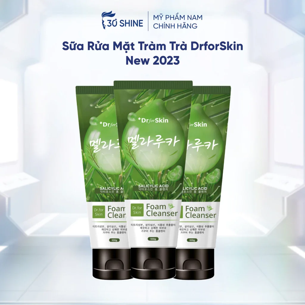 Sữa rửa mặt tràm trà skin&dr tea tree 100g