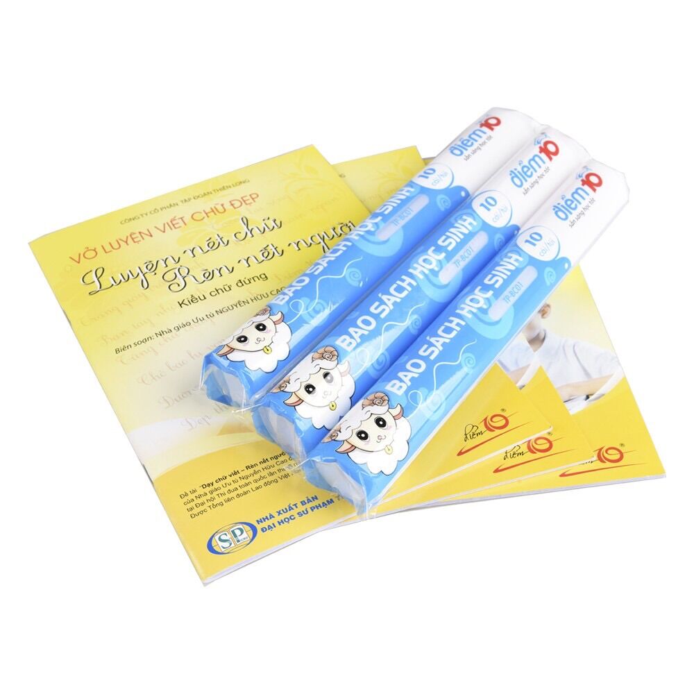 Combo 10 Bìa bao sách Điểm 10 TP-BC01