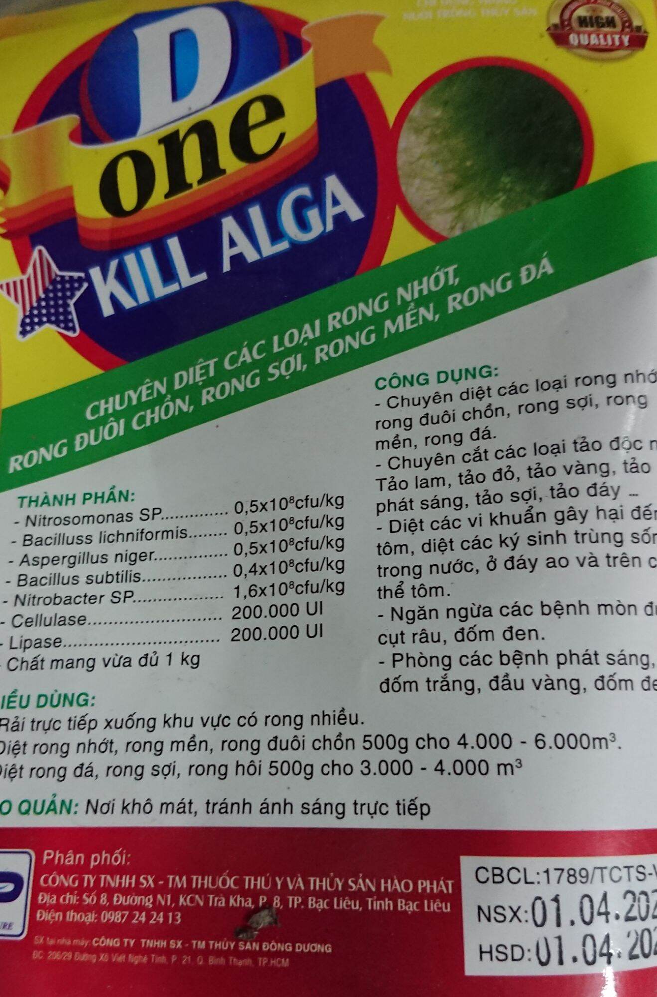 Thuốc diệt rong tảo Kill Alga