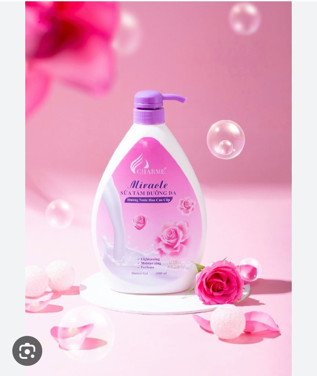 Sữa Tắm Nước Hoa Charme Miracle 1000ml