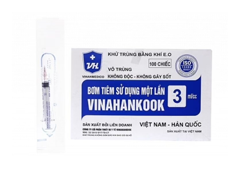 Combo 10 ống Bơm Tiêm 3cc Vinahankook sử dụng 1 lần