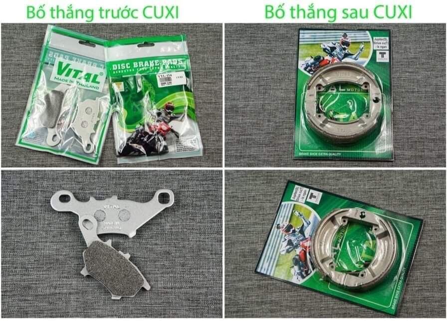 Bố thắng đĩa trước bố thắng đùn sau xe cuxi