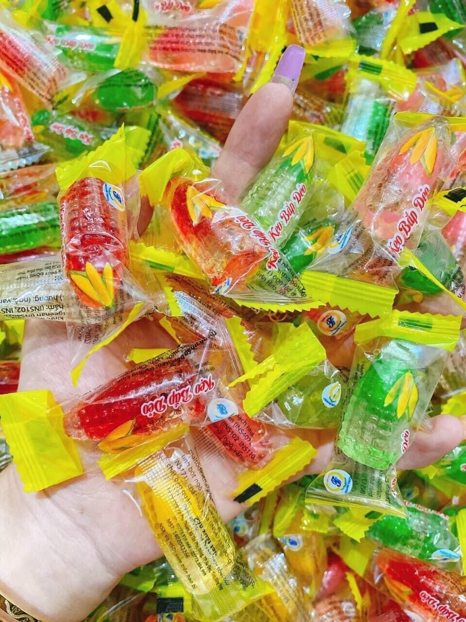 KẸO DẺO BẮP CÓ NHÂN/ MIX ĐỦ VỊ 1kg