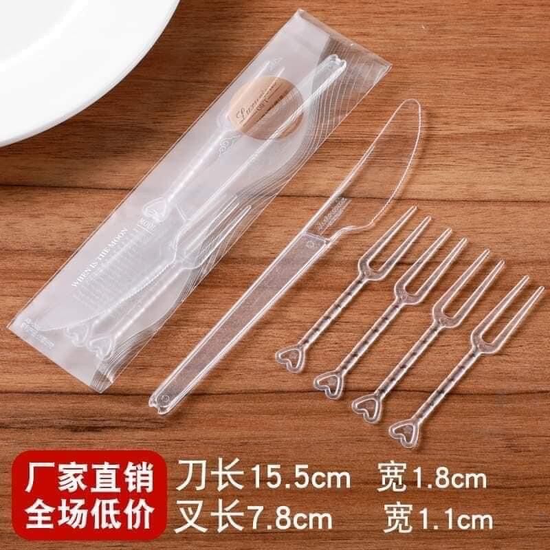 Bộ dao nĩa ăn bánh trung thu