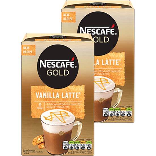 [HCM] Nescafe gold vanilla latte 148g (8 gói/18.5g)
